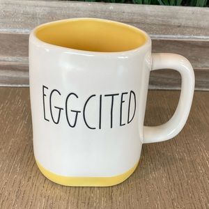Rae Dunn EGGCITED Yellow Interior